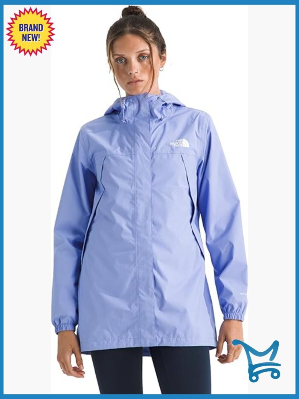 Women's Rain Parka | Waterproof Breathable Jacket with Adjustable Hood & Secure